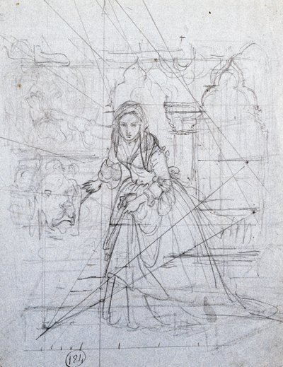 Undersøgelse for hemmelig anklage af Francesco Hayez