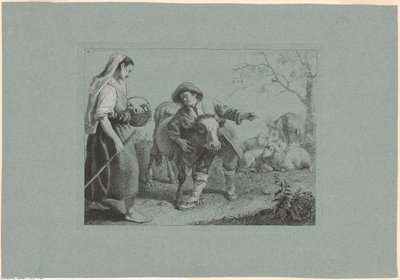 Planche 2, fra sættet med 12 pastoralscener af Francesco Londonio