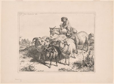 Planche 9, fra sættet med 12 pastoralscener af Francesco Londonio