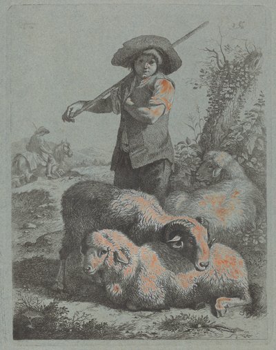Stående hyrde af Francesco Londonio