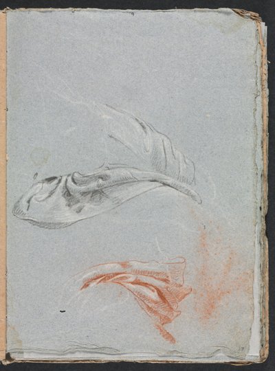 Verona Skitsebog: Draperistudier (side 17) af Francesco Lorenzi