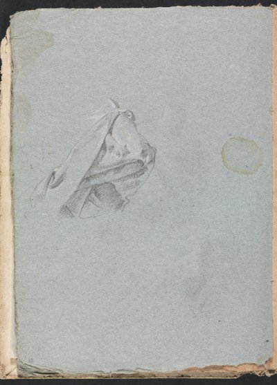 Verona Skitsebog: Draperistudie side 10, 1760. af Francesco Lorenzi