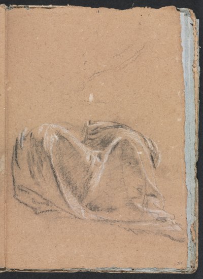 Verona Skitsebog: Draperistudie side 35, 1760. af Francesco Lorenzi