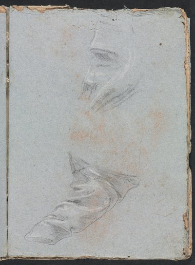 Verona Skitsebog: Draperistudie side 39, 1760. af Francesco Lorenzi