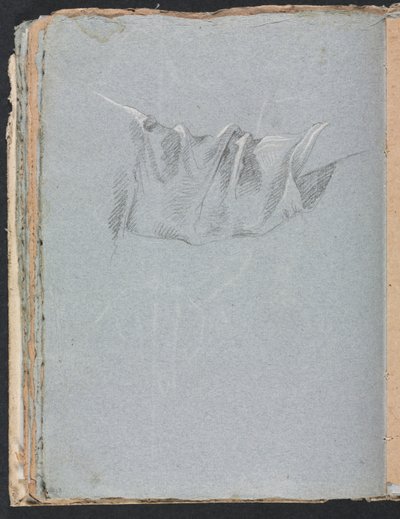 Verona Skitsebog: Draperistudie side 48, 1760. af Francesco Lorenzi