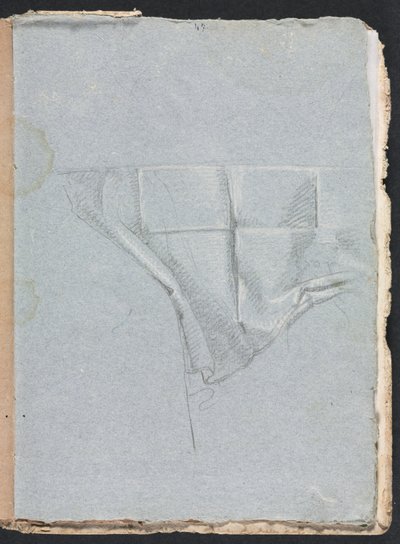 Verona Skitsebog: Draperistudie side 93, 1760. af Francesco Lorenzi