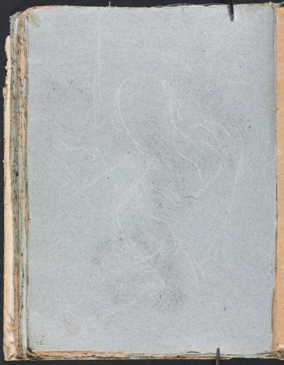 Verona Skitsebog: Figurstudie side 72, 1760. af Francesco Lorenzi