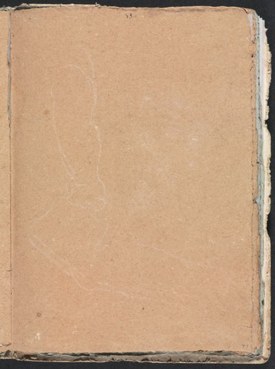 Verona Skitsebog: Ubegribelig form side 77, 1760. af Francesco Lorenzi