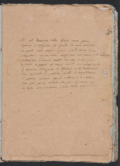 Verona Sketchbook: Inscription (side 1) af Francesco Lorenzi