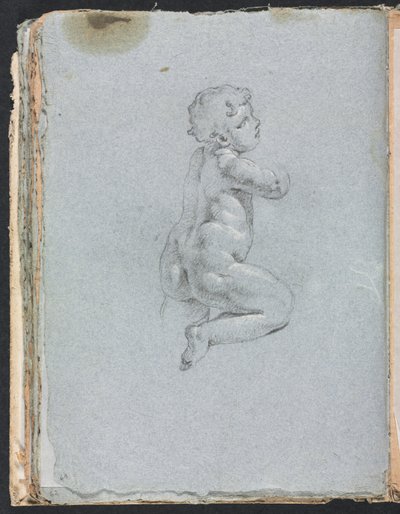 Verona Skitsebog: Putto på profilside 64, 1760. af Francesco Lorenzi