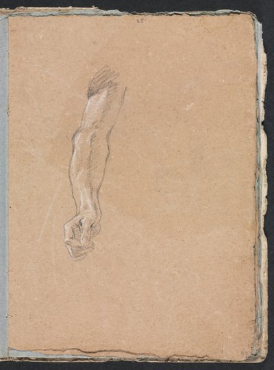 Verona Skitsebog: Højre arm og hånd side 49, 1760. af Francesco Lorenzi