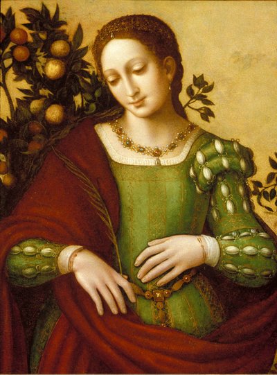 Kvindelig helgen af Francesco Melzi