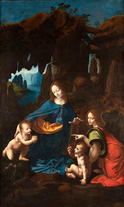 Virgin of the Rocks of Borghetto, ca 1518-1520. af Francesco Melzi