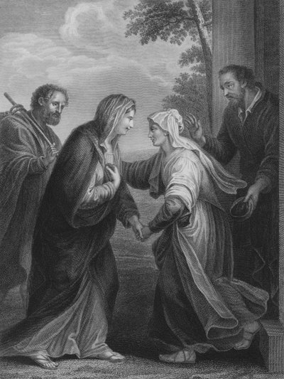 Mødet mellem Mary og Elizabeth af Francesco Morandini