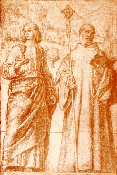Johannes Døberen og Sankt Benedikt af Francesco Morone