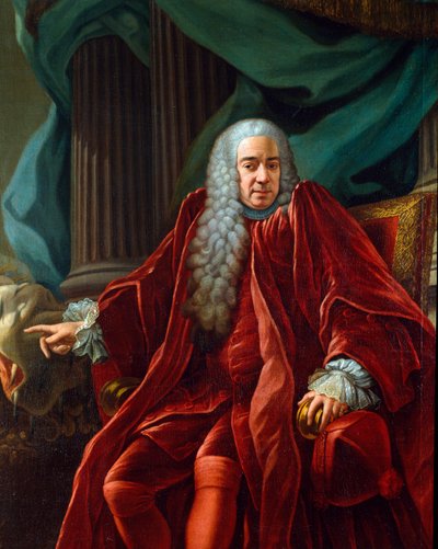 Portræt af Agostino Viale (1692-1777) doge af republikken gener fra 1750 til 1752 Maleri af Francesco Narice (ca. 1719-1785) 1750 ca. Sol. 153x122 cm Sestri Levante, Galleria Rizzi af Francesco Narice