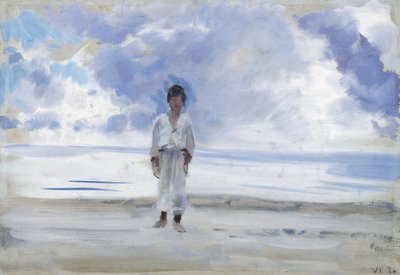 Dreng ved havets kyst af Francesco Paolo Michetti