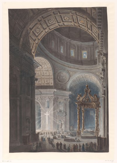 Belysning af det hellige kors ved Peterskirken Belysning af korset i Peterskirken af Francesco Piranesi