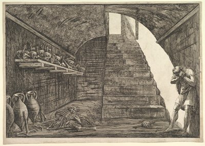 Fængselsscene.n.d. af Francesco Piranesi