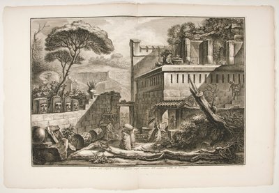 Udsigt over graven i Marnia negl af Francesco Piranesi