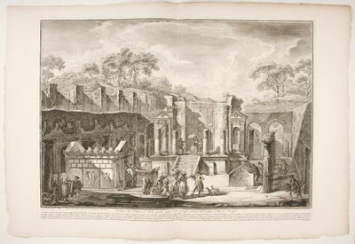 Udsigt over templet d af Francesco Piranesi
