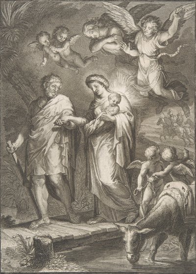 Flugten til Egypten, 1700-. af Francesco Polanzani