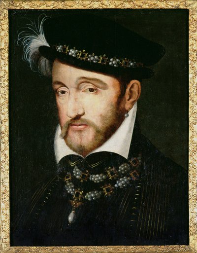 Portræt af Henrik II (1519-59) af Francesco Primaticcio