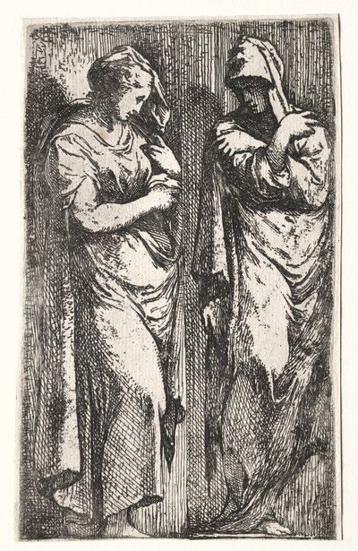 To romerske kvinder. af Francesco Primaticcio