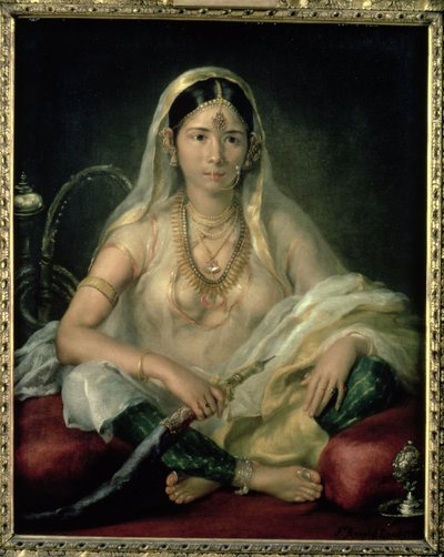 Portræt af en moguldame, 1787 af Francesco Renaldi