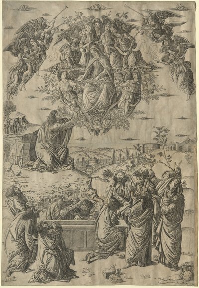 Jomfruens antagelse, ca. 1495. af Francesco Rosselli