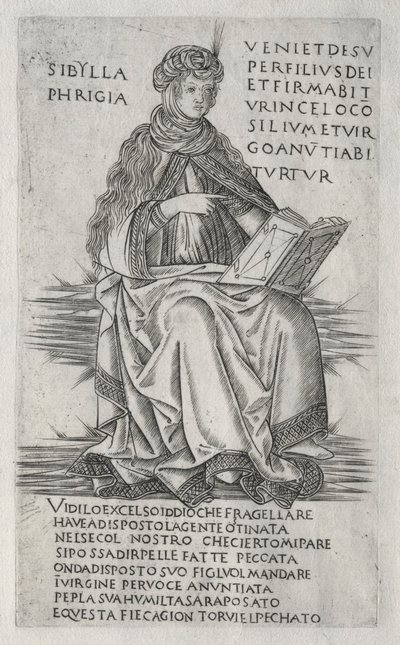 Sibyllerne: Den frygiske sibylle, ca. 1470-1480. af Francesco Rosselli