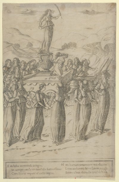 Kyskhedens triumf, ca. 1480-90. af Francesco Rosselli