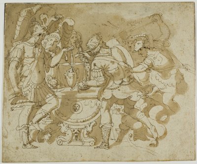Camillus angriber Brennus af Francesco Salviati
