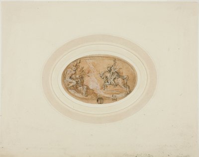 Marcus Curtius springer ned i afgrunden af Francesco Salviati