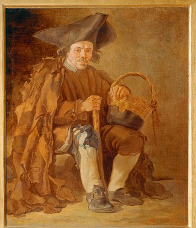 Vieil homme au chapeau - Fattig mand med hat ... af Francesco Sasso