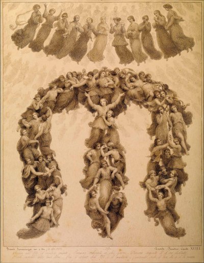 Illustration to the Divine Comedy by Dante Alighieri Paradiso canto XVIIIdani af Francesco Scaramuzza