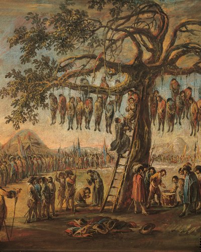 "The Miseries of War: The Hanged men" af Francesco Simonini, detaljer af Francesco Simonini
