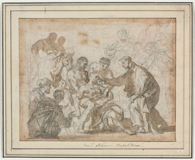 Et mirakel af Sankt Maurus af Francesco Solimena