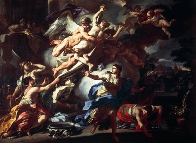 Boreas raping Orythia, af Francesco Solimena (1657-1747), olie på lærred, 99x135 cm. af Francesco Solimena