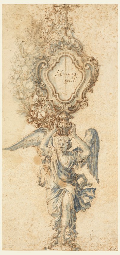 Design til et relikvieskrin af Francesco Solimena