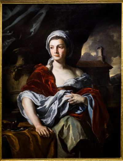 Portræt af en kvinde af Francesco Solimena