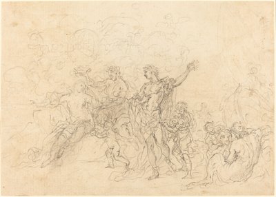 Ægteskabet mellem Bacchus og Ariadne af Francesco Solimena