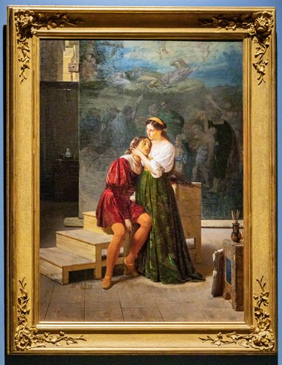 Raphael og Fornarina af Francesco Valaperta