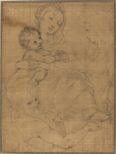 Mystisk ægteskab mellem Saint Catherine og Saint Hieronymus af Francesco Vanni