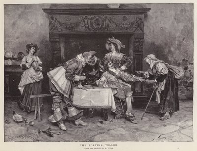 Spåkonen (litho) af Francesco Vinea