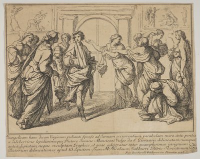 De kloge og tåbelige Jomfruer, 1728. af Francesco Zuccarelli