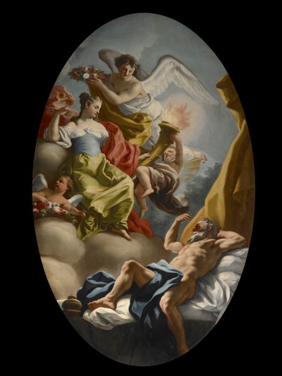 Allegori om visdom og sandhed, ca. 1750 af Francesco de Mura