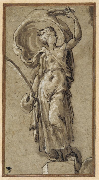 Fortune holder en håndflade af Francesco de Rossi Salviati