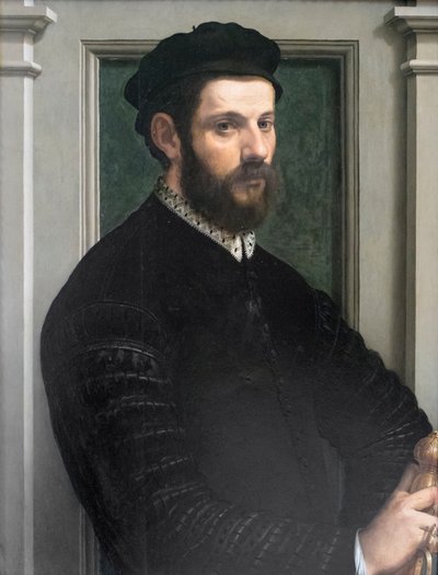 Portræt af en herre af Francesco de Rossi Salviati Cecchino