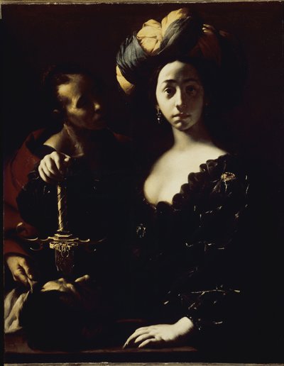 Judith og hovedet af Holoferne (olie på lærred af Francesco del Cairo